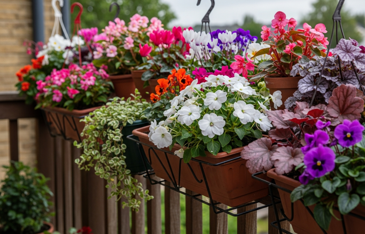 Kwiaty na balkon północny – odporne odmiany do cienia i półcienia