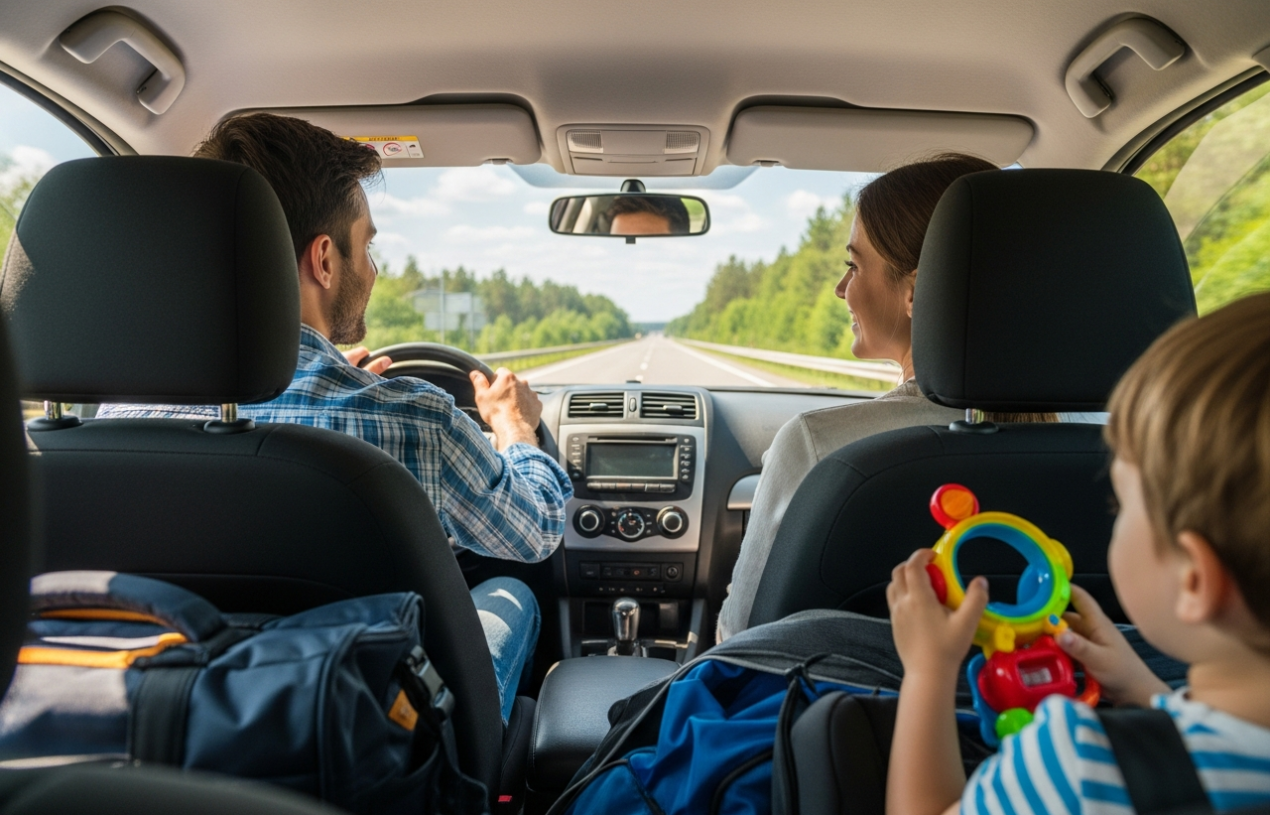 Podróż samochodem z dzieckiem – jak przygotować trasę i co zabrać, żeby było spokojniej?