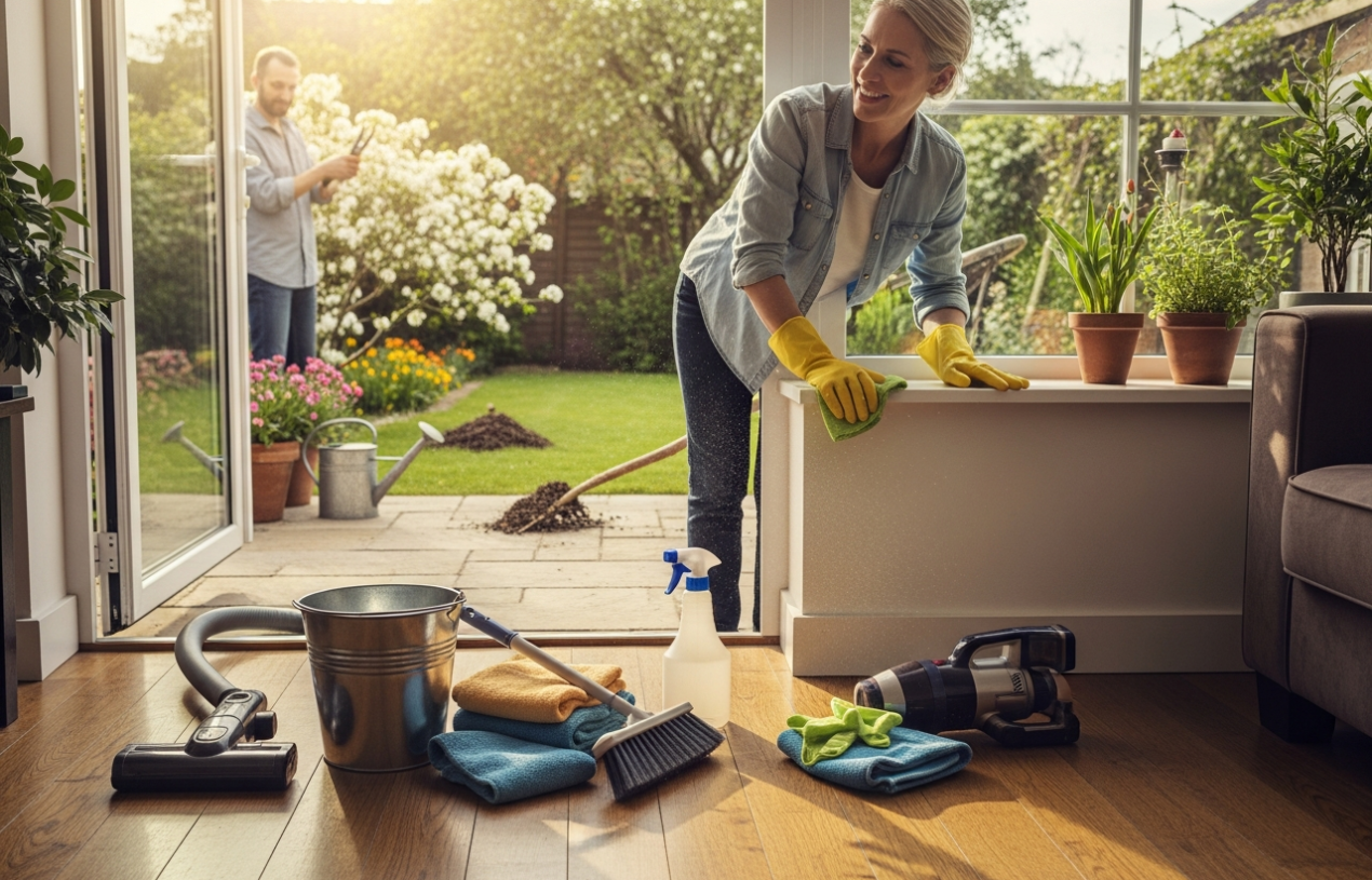Wiosenne porządki w domu i ogrodzie – kompletny przewodnik krok po kroku