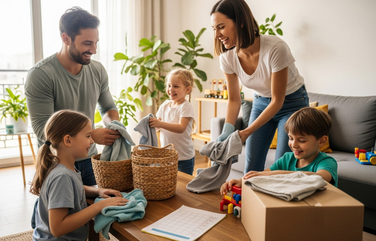 Wiosenne porządki z dziećmi – zabawy i checklisty dla rodziny