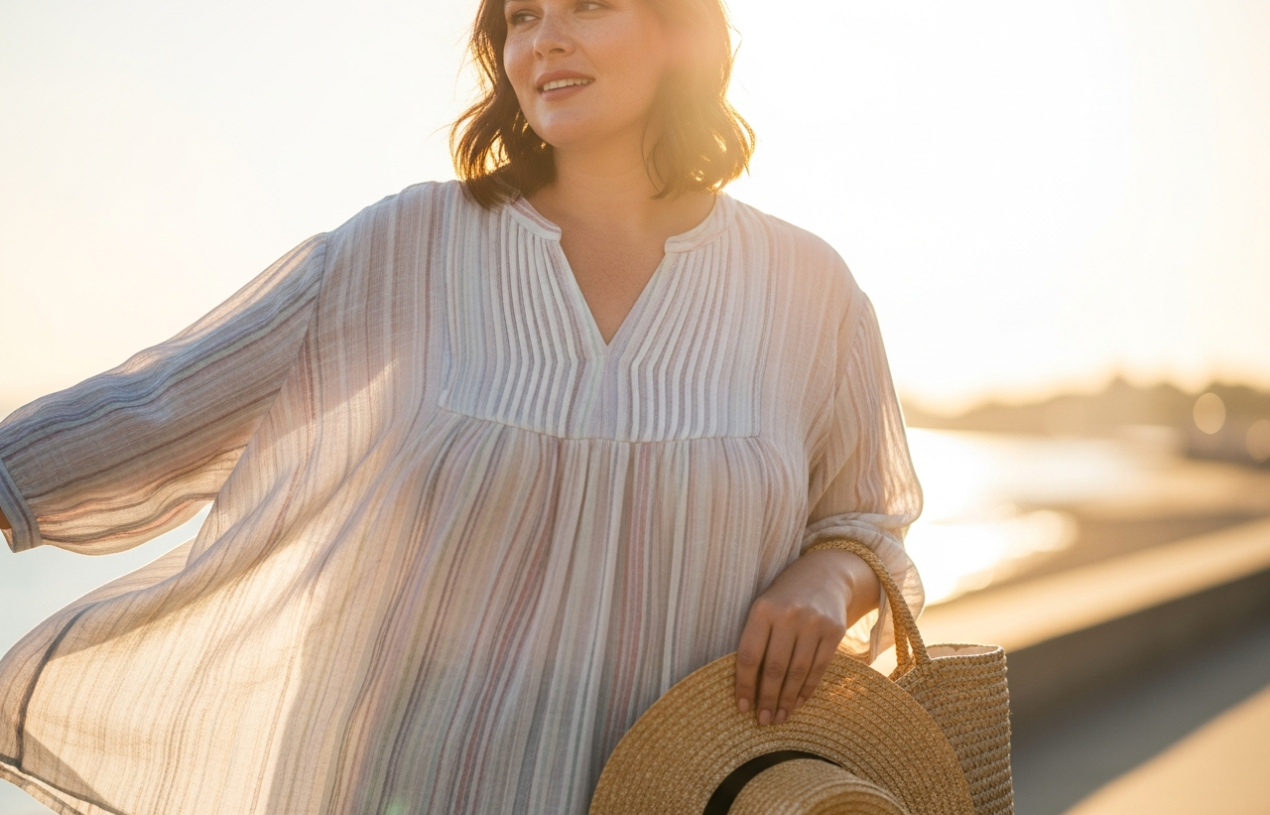 Bluzki plus size na lato – luźne i przewiewne propozycje stylizacji