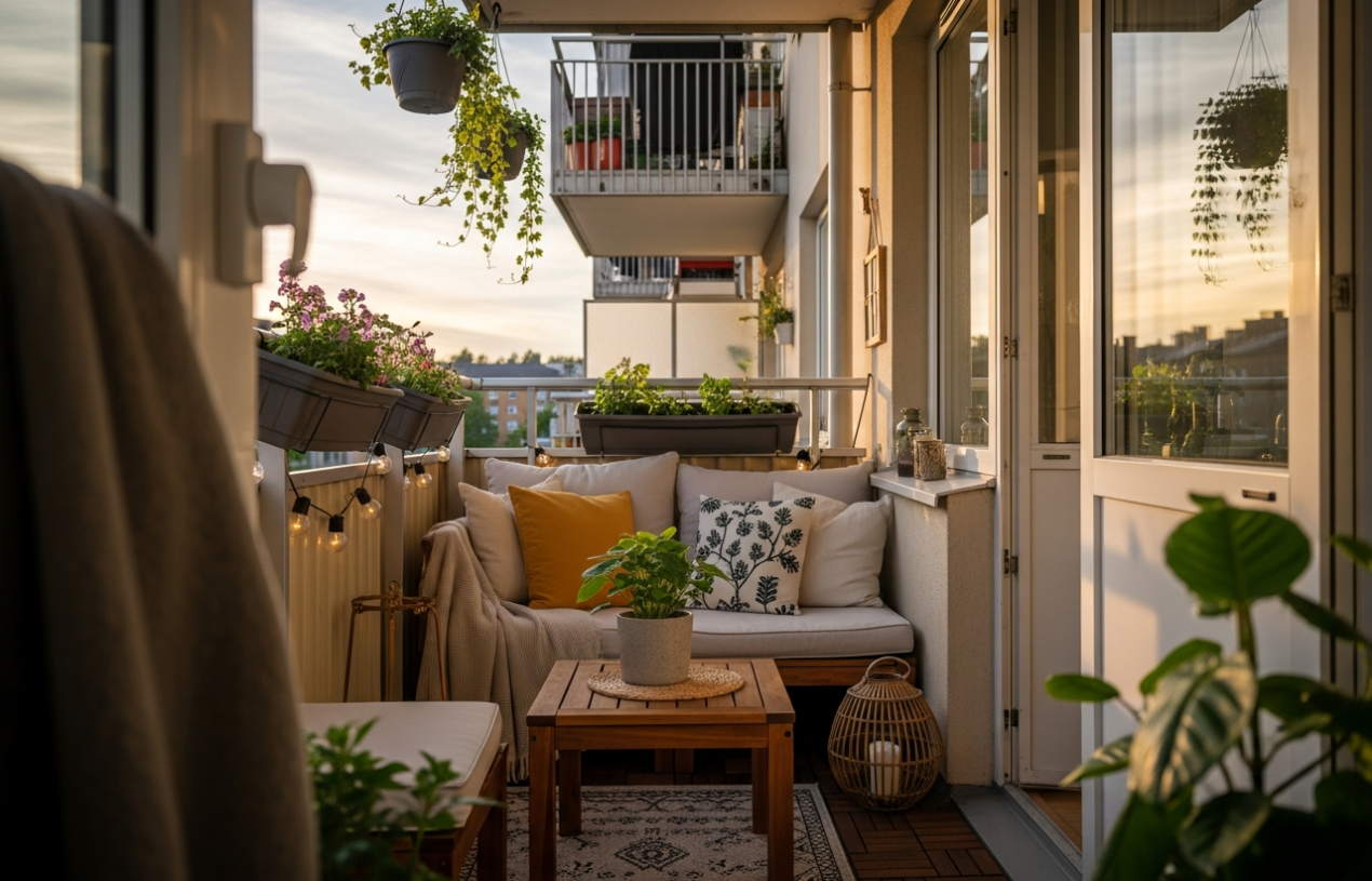Aranżacja balkonu w bloku – jak stworzyć wygodną strefę relaksu na małej przestrzeni?