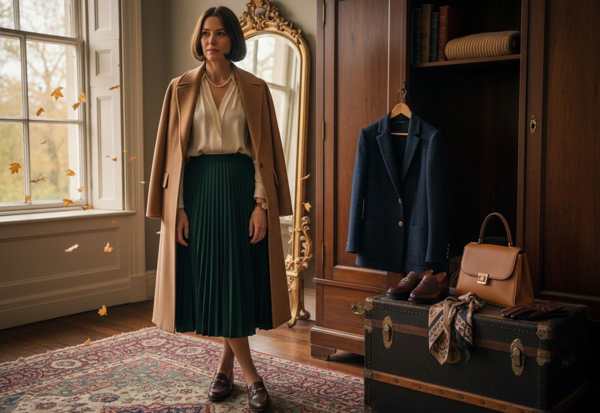 Garderoba old money na jesień i zimę – lista must-have i gotowe zestawy
